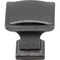 Jeffrey Alexander 1-1/4" Overall Length Gun Metal Square Annadale Cabinet Knob 435DACM - alternate 6